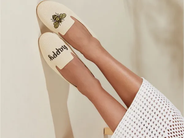 Vivaia Bee Happy Audrey Round-Toe Embroidered Loafers Size 41.5 or US 10 - Image 2