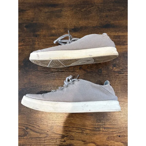 OluKai‎ Ki'ihele Li Womens 9.5 Gray Canvas Sneakers Drop In Heel Sneakers Shoes - Image 3