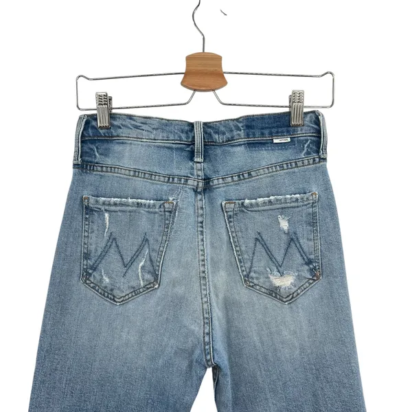 Mother Denim The Tomcat Jeans Distressed The‎ Confession Wash Blue Size 27 - Image 10