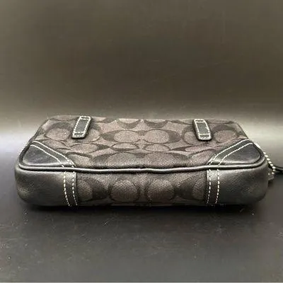 COACH Black Jacquard Canvas Fanny Pack Waist Belt Bag NO BELT - Image 2