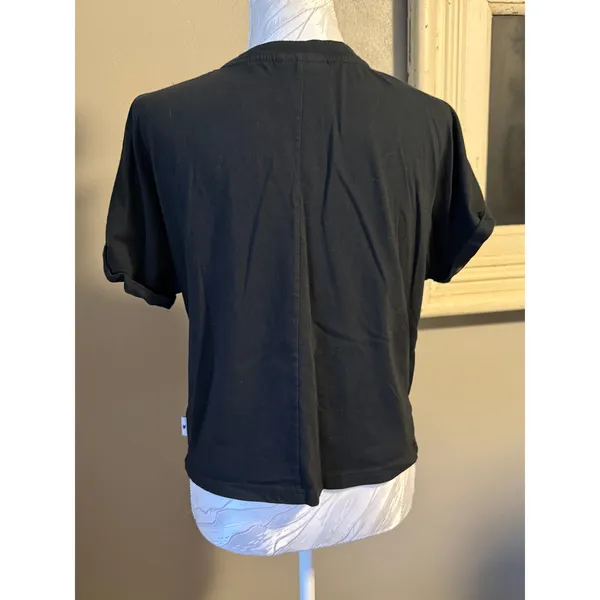 Champion front tie cropped black T-shirt - Image 4