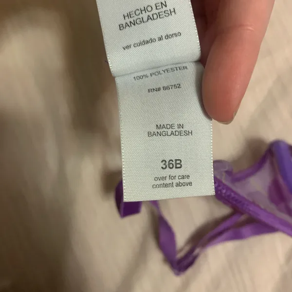 purple floral bralette - Image 2