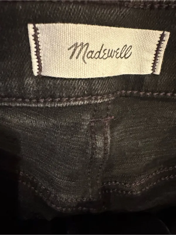 Madewell The Perfect Vintage Wide‑Leg Jeans Black Size 27 EUC - Image 3