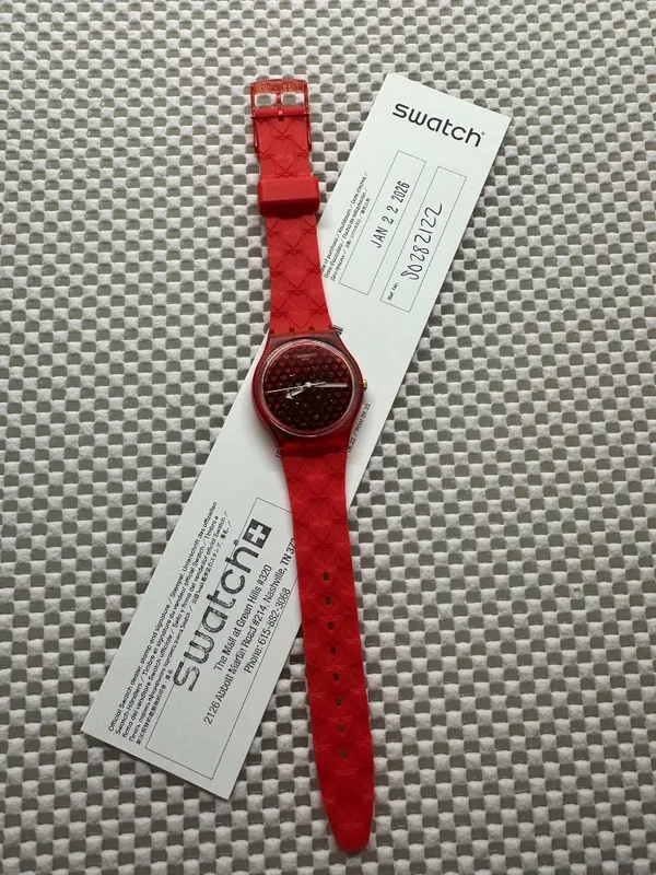 Swatch Watch Love In Scarlet SO287122 Contemporary 2026 - Image 2