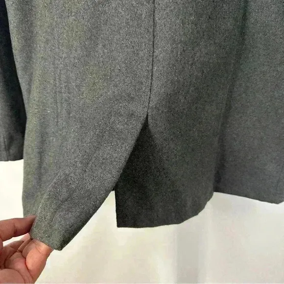NWT‎ Coat Jacket Button Up Front Pockets Snap Button Collar Womens Size XL Gray - Image 7