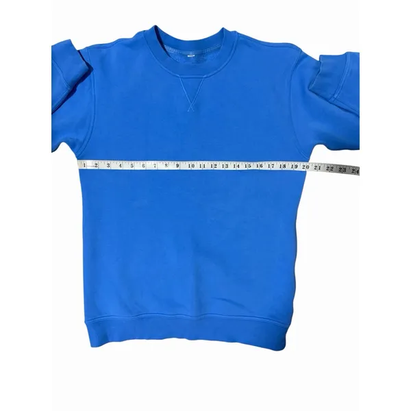 Lululemon All Yours Crew *Fleece Blue Nile‎ Women's Size 6? - Image 10