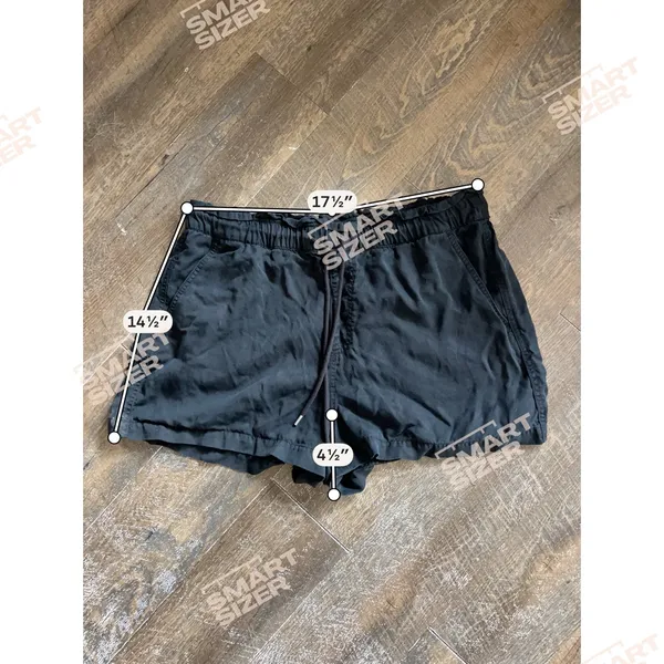 LOFT‎ Black Casual Drawstring Ruffled Cargo Casual Shorts Size XLARGE - Image 6