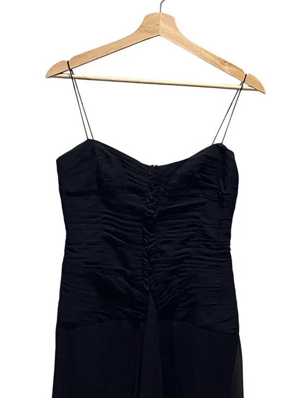 Anne Klein 100% Silk Midi Dress Black Size 6 NWT Wedding, Special Occasion Party - Image 5
