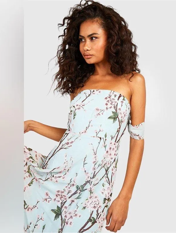 Jessica off shoulder floral maxi - Image 5