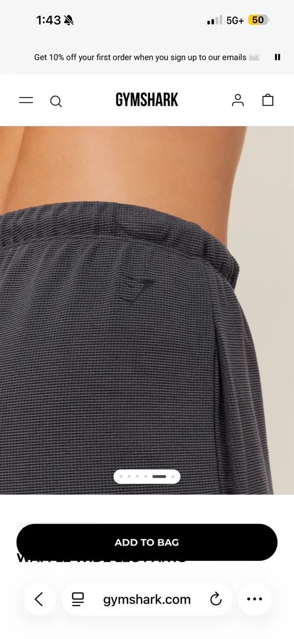 Gymshark Sweatpants Grey - Image 4
