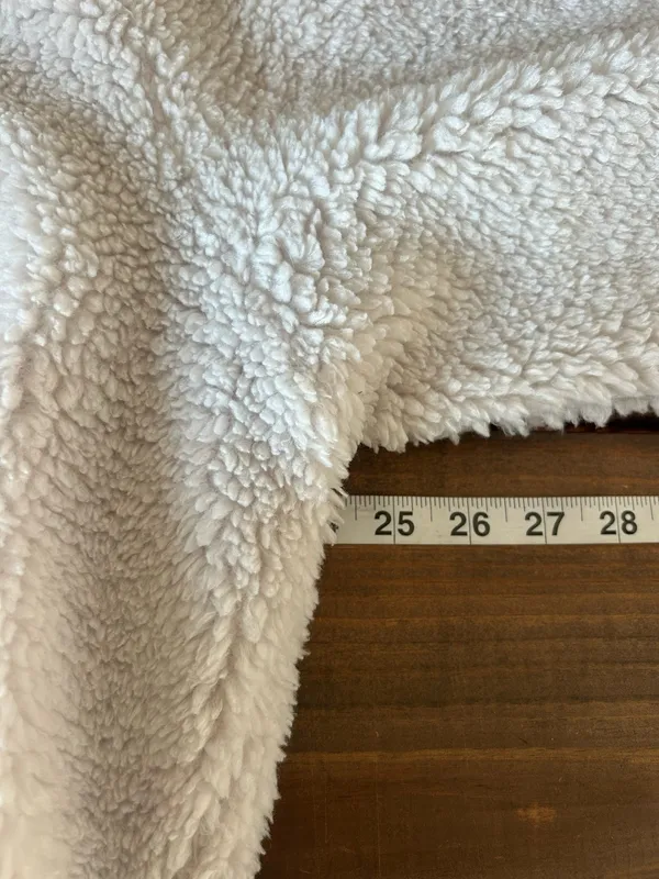 Lululemon Size 10 Oh So Sherpa Half Zip Soft Fleece Hoodie White Pullover - Image 8