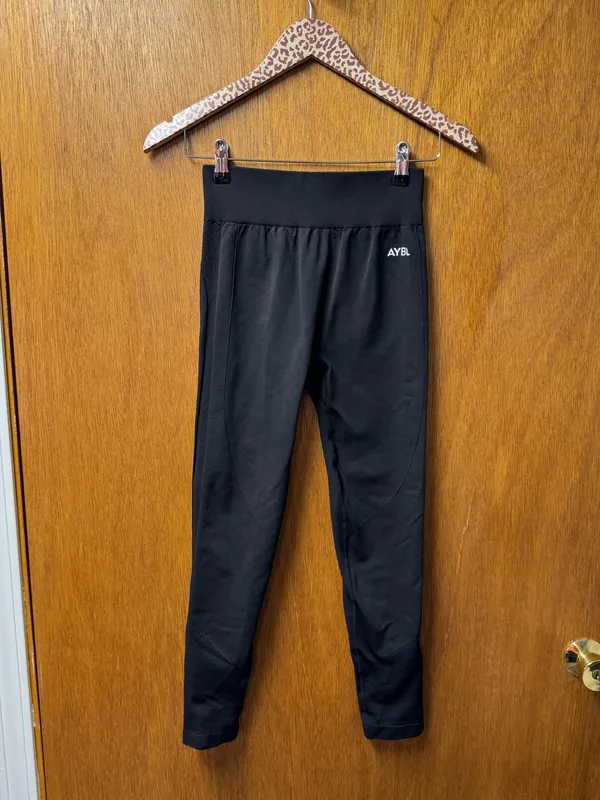 AYBL Empower Seamless Pull On Leggings Black Medium Workout Fitness Gym - Image 14