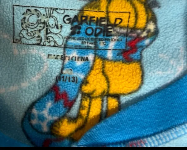 Garfield Onesie Blue Size L - Image 2