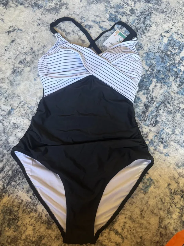 B2prity Women's One Piece Swimdress Swimsuit Tummy Control S - Image 2