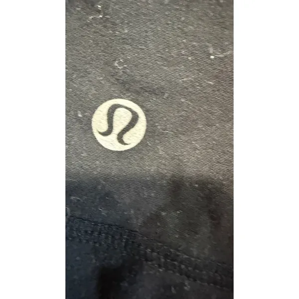 Lululemon Black Fold Over Waist Drawstring Athletic Shorts Size 4 - Image 5