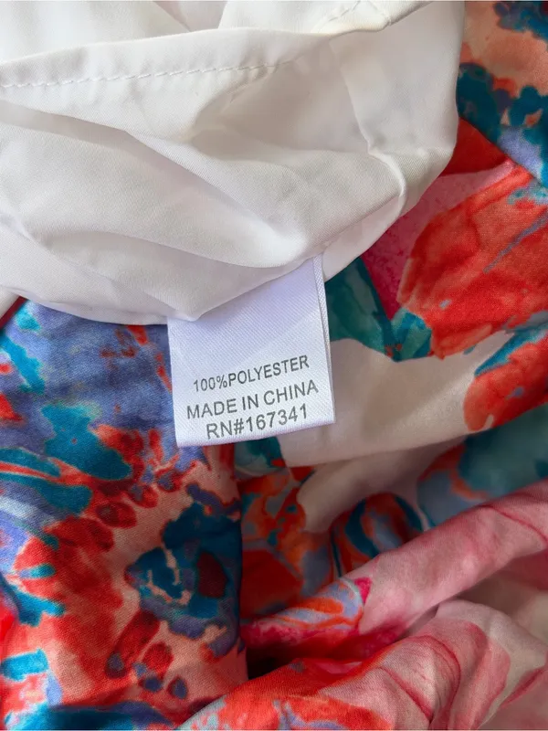 Hello Molly Different Love One Shoulder Floral Maxi Dress Pink Blue Size 6 - Image 6