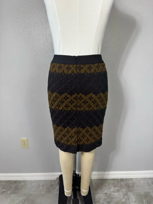 Ann Taylor Skirt Size 6 Crochet Lace Pencil - Image 7
