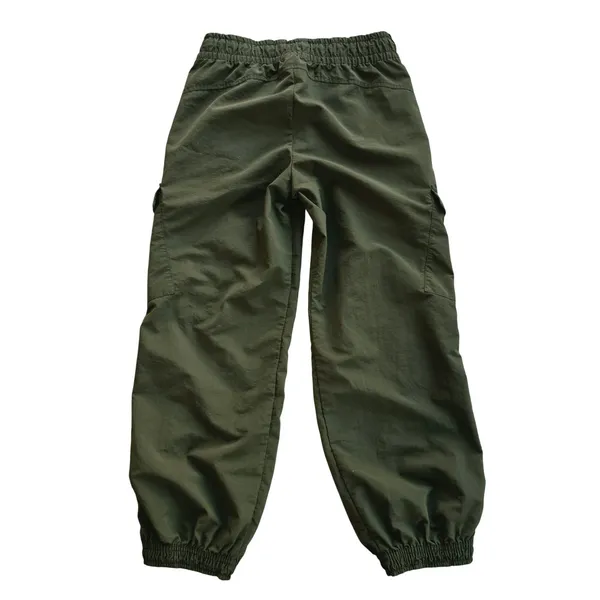 Old Navy Womens Olive Green Quick Dry Cargo Joggers Ankle Zip Pants Size Small - Image 4