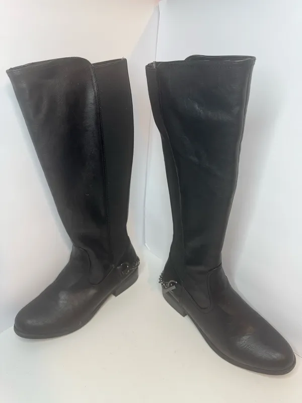 Nautica Ridgeland Black Riding Boots Size 8 - Image 2
