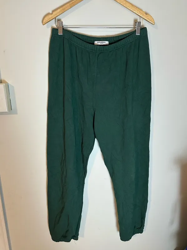 PerfectWhiteTee Fleetwood jogger sweatpants green large - Image 2