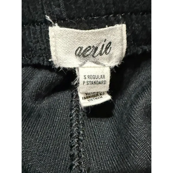 Aerie Black Corduroy Flare Pants High Waisted Bell Bottoms Sz‎ S - Image 4