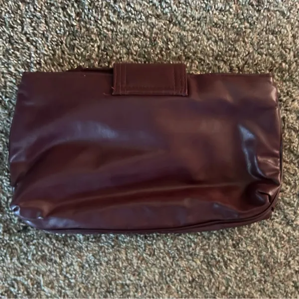 Vintage Burgandy Brown Clutch Wristlet Bag - Image 2