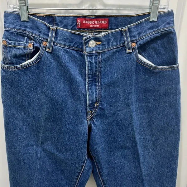 Levi’s Y2K Classic Relaxed Tapered Leg 550 Jeans Sz 12 MIS S - Image 7