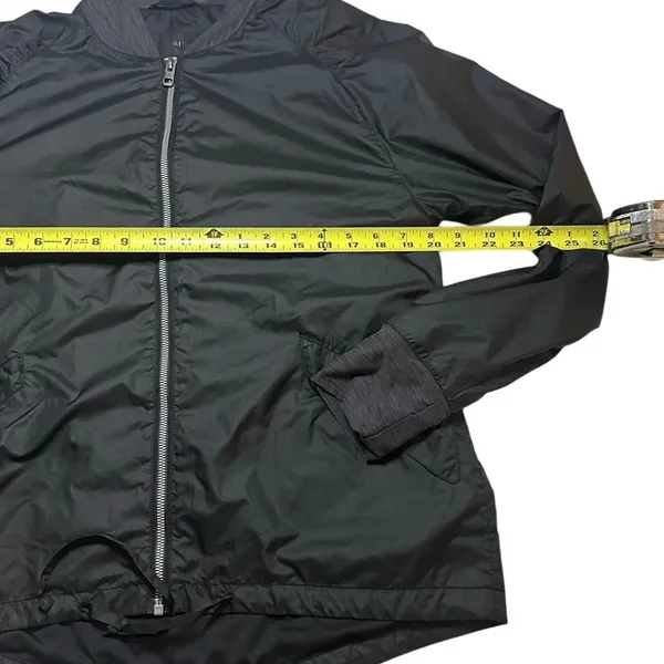 prAna Center Jacket Gorpcore Utility Bomber Lightweight DWR Tech Black Small - Image 6
