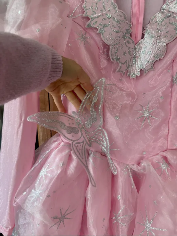 Glinda Costume halloween The Wizard of Oz wicked ariana grande maxi dress gown - Image 7