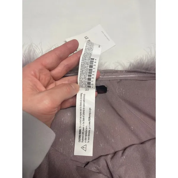Faux Fur-Trim Sequin Crop Top by Forever 21, size small - Image 9
