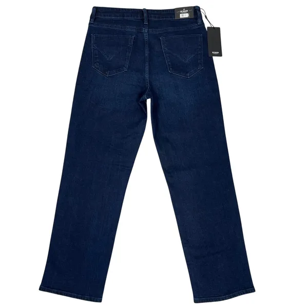 Hudson Straight Leg Jeans Sz 10 Dark Wash Stretch Denim Mid Rise Comfort NEW! - Image 4