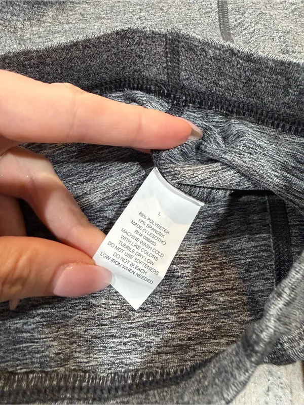 bcg Heather Gray Bike Shorts size L - Image 4