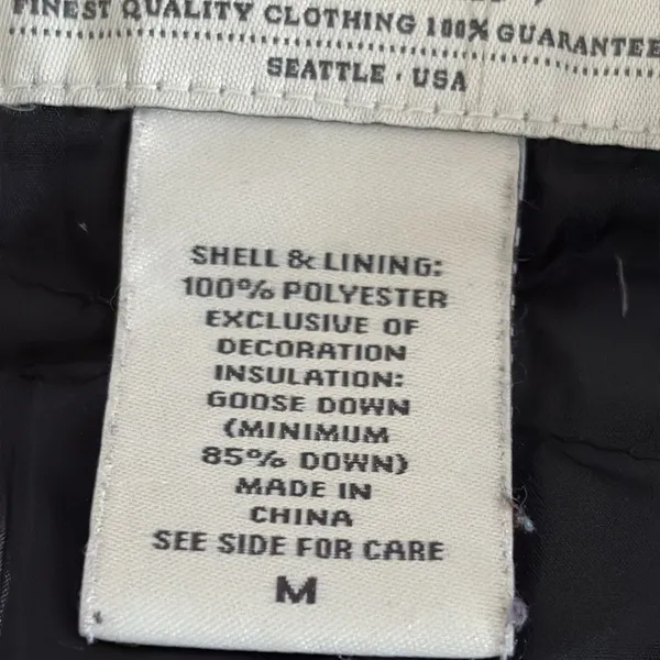 Eddie Bauer Women’s Premium Goose‎ Down Jacket Full Zip Black Size M - Image 10