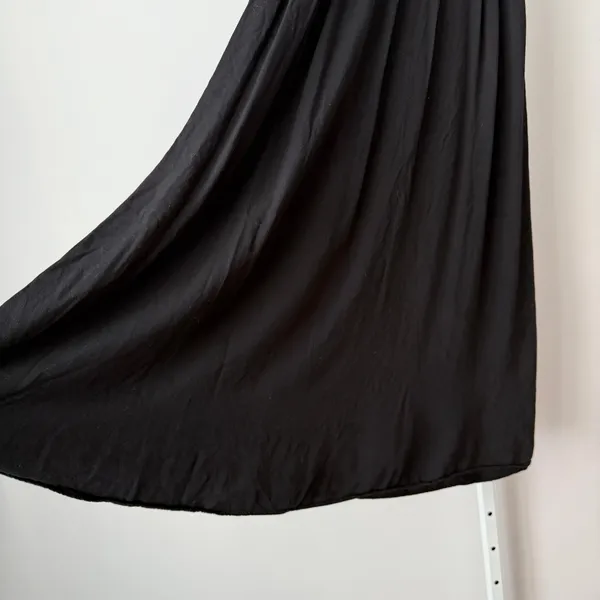 Y2K Love21 XS Black‎ Maxi Skirt Pleated Minimalist Casual Whimsigoth Witchy Boho - Image 7