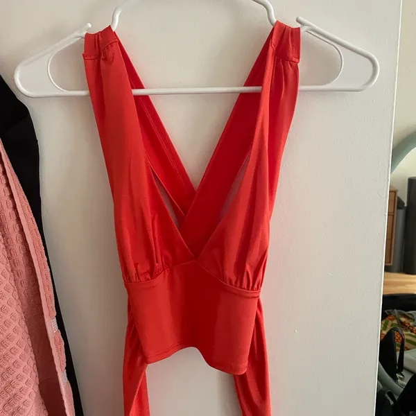 Urban Outfitters bright orange/red top - Image 3