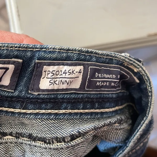 Miss Me Blue Boot Cut Jeans with Classic Fading - Image 6