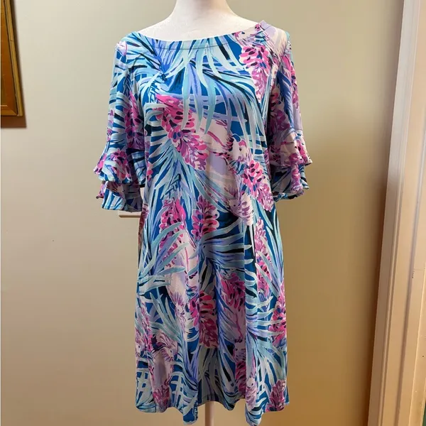 Lilly Pulitzer Lula Dress Mr Peacock Tweethearts S - Image 4