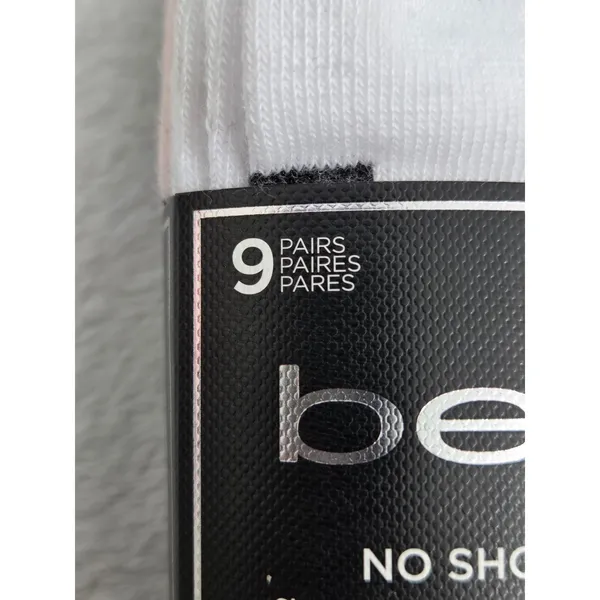 Bebe Womens No Show Socks 9 Pair Pack Ruffle Trim White Pink Grey Size 4-10 NEW - Image 4