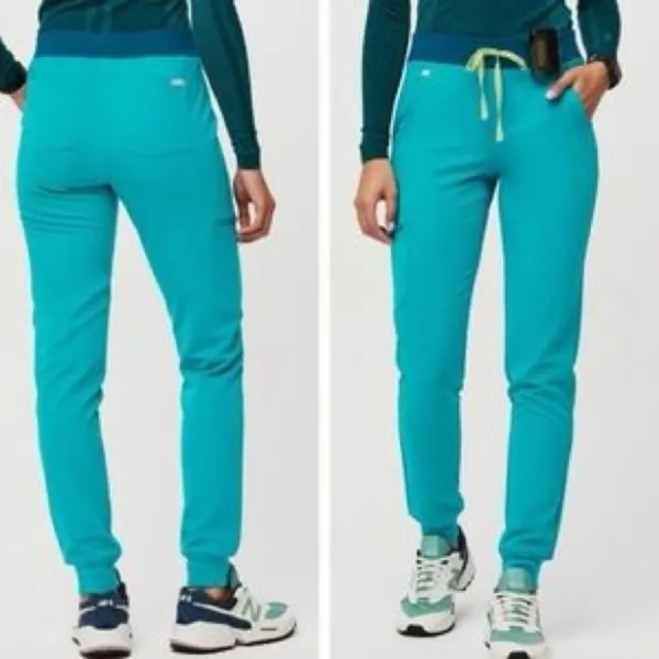 Figs Yola‎ skinny leg scrub pants in teal Size XXL/T - Image 5
