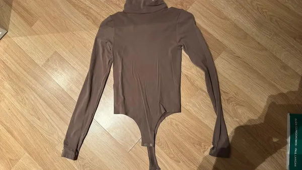 Tan Turtleneck Bodysuit Size M - Image 2