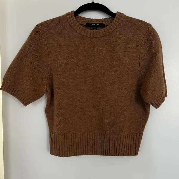 Toccin Short Sleeve Sweater Brown - Image 3