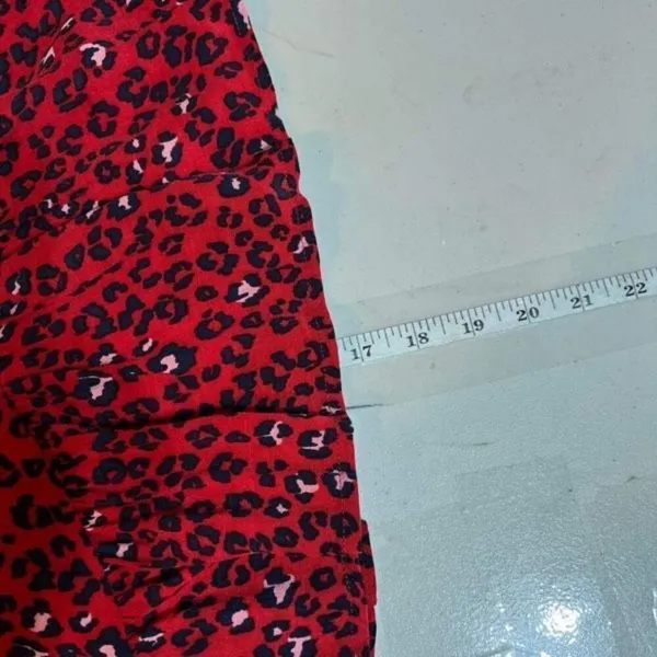Lovers + Friends Women's‎ Sahara Cheetah Lined Lena Mini Skirt Red Black Size XS - Image 8