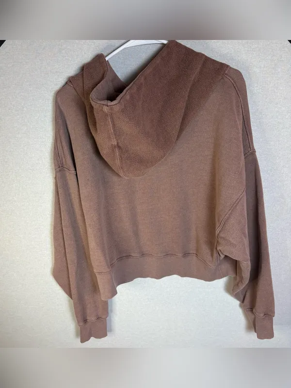 Free People Hoodie Brown Size S - Image 2