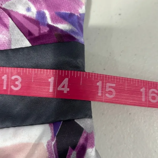Lipsy One Shoulder Pleated Pink Purple Dress Side Zip 12 Hoco Date‎ Party Formal - Image 10