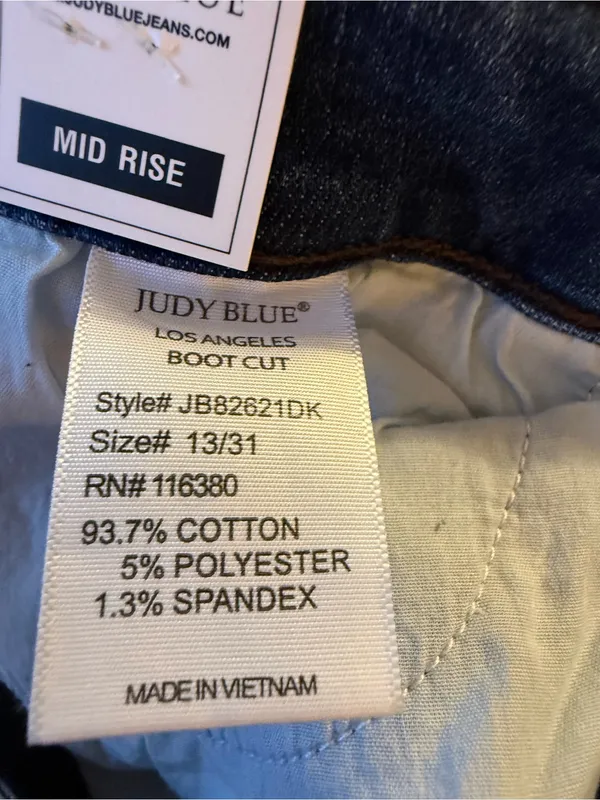 Judy Blue Medium Blue Boot-Cut Women's Jeans - Image 6