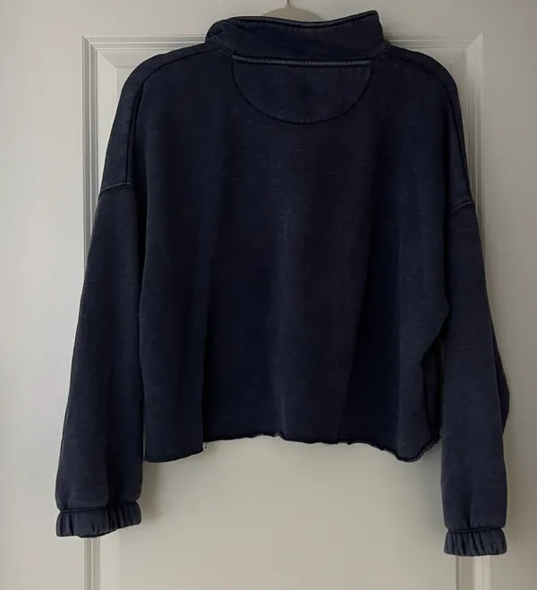 Aerie Navy Cropped Sweatshirt - Image 3