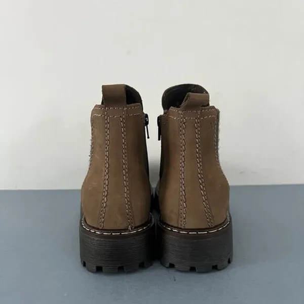 Josef Seibel Marta 03‎ Olive Green Nubuck Leather Ankle Chelsea Boots - Image 7