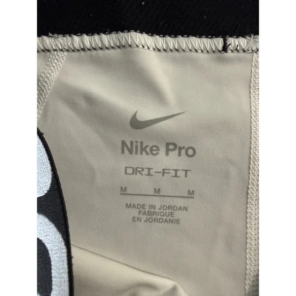 Nike Pro Dri-FIT 3 Inch Compression Shorts White Black CZ9857-100 Womens Medium - Image 4