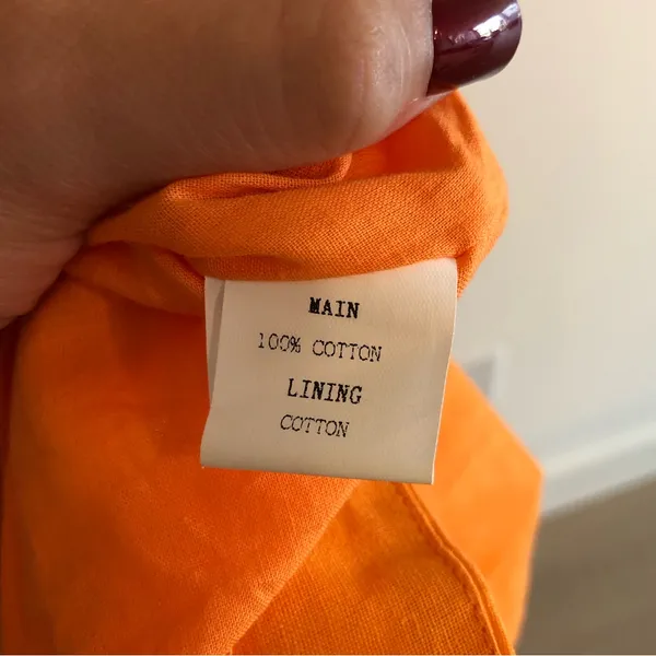 Petal & Pup Orange Sachie Puff Sleeve Cut Out Mini Dress Size US 8 - Image 6