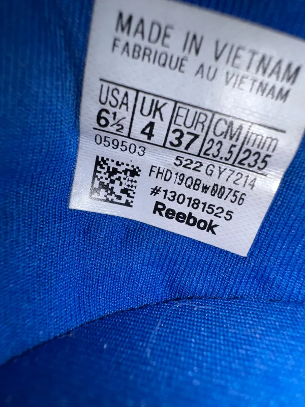Size 6 1/2-Cardi B x Reebok Club C V2 Vital Blue - Image 2